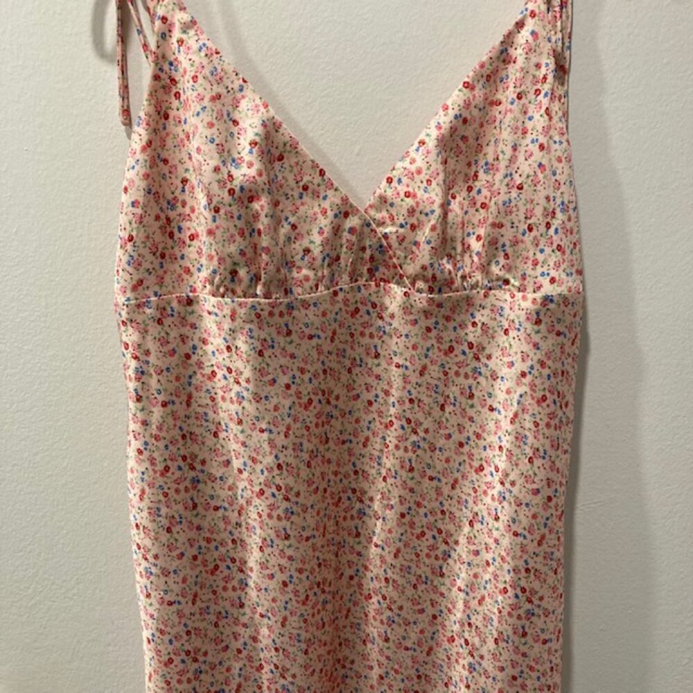 Princess Polly Veronica Midi Pink Floral Slip Dress - Picture 4 of 5